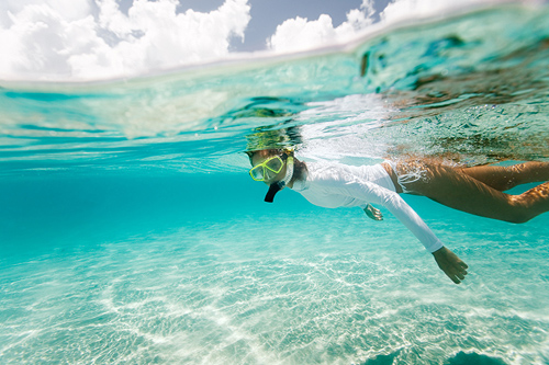 Snorkeling In The  lagoon